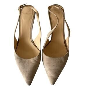 Ann Mashburn Beige Slingback Pumps Size:40